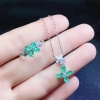 Natural Emerald Jewelry Set, Engagement Ring, Emerald Silver Pendent, Woman Ring, Pendant Necklace, Luxury Pendent, Oval Cut Stone Pendent | Save 33% - Rajasthan Living 10