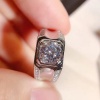 Moissanite Ring, 925 Sterling Silver, 2ct Moissanite Ring, Engagement Ring, Wedding Ring, Luxury Ring, Man’s Ring, Round Cut Ring | Save 33% - Rajasthan Living 14