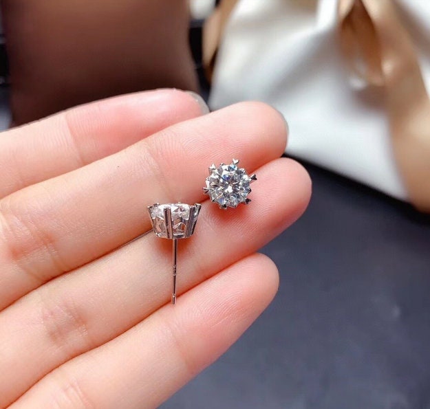 Natural Moissanite Jewelry Set, Engagement Ring, Moissanite Jewelry, Women Pendant, Moissanite Necklace, Luxury Pendant, Round Cut Stone | Save 33% - Rajasthan Living 18