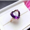Natural Amethyst Ring, 925 Sterling Silver, Amethyst Engagement Ring, Amethyst Ring, Wedding Ring, Luxury Ring, Ring/Band, Heart Cut Ring | Save 33% - Rajasthan Living 12