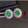 Natural Emerald Stud Earrings, 925 Sterling Silver, Emerald Earrings, Emerald Silver Earrings, Luxury Earrings, Oval Cut Stone Earrings | Save 33% - Rajasthan Living 8