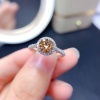 Yellow Moissanite Ring, 925 Sterling Silver, 1ct Moissanite Ring, Engagement Ring, Wedding Ring, Luxury Ring, Ring/Band, Round Cut Ring | Save 33% - Rajasthan Living 13