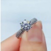 Moissanite Ring, 925 Sterling Silver, 1ct Moissanite Ring, Engagement Ring, Wedding Ring, Luxury Ring, Ring/Band, Round Cut Ring | Save 33% - Rajasthan Living 15