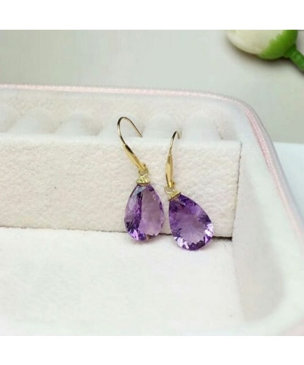 Natural Amethyst Jewellery Set , Engagement Pendent, Silver Amethyst Pendent, Woman Ring, Luxury Pendent, Pear Cut Stone Pendent | Save 33% - Rajasthan Living 3