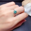 Green Moissanite Ring, 925 Sterling Silver, 1ct Moissanite Ring, Engagement Ring, Wedding Ring, Luxury Ring, Ring/Band, Round Cut Ring | Save 33% - Rajasthan Living 18