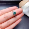 Green Moissanite Ring, 925 Sterling Silver, 1ct Moissanite Ring, Engagement Ring, Wedding Ring, Luxury Ring, Ring/Band, Round Cut Ring | Save 33% - Rajasthan Living 15