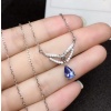 Natural Tanzanite Pendant, Engagement Pendent, Tanzanite Silver Pendent, Woman Pendant, Pendant Necklace, Luxury Pendent, Pear Cut Pendent | Save 33% - Rajasthan Living 10