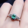 Natural Emerald & Cubic Zircon Man’s Ring, 925 Sterling Silver, Emerald Ring, Statement Ring, Engagement and Wedding Ring | Save 33% - Rajasthan Living 11