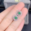 Natural Emerald Studs Earrings, 925 Sterling Silver, Emerald Earrings, Emerald Silver Earrings, Luxury Earrings, Oval Cut Stone Earrings | Save 33% - Rajasthan Living 12