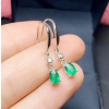 Natural Emerald Drop Earrings, 925 Sterling Silver, Emerald Drop Earrings, Emerald Silver Earrings, Luxury Earrings, Oval Cut Stone Earrings | Save 33% - Rajasthan Living 18