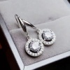 Moissanite Drop Earrings, 925 Sterling Silver, Drop Earrings, Earrings, Moissanite Earrings, Luxury Earrings, Round Cut Stone Earrings | Save 33% - Rajasthan Living 15