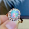 Natural Fire Opal Ring, 925 Sterling Silver, Engagement Ring, Wedding Ring, Luxury Ring, Ring/Band, Oval Opal Ring, Bridesmaids Gift | Save 33% - Rajasthan Living 12