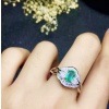 Natural Emerald & Cubic Zirconia Woman Ring, 925 Sterling Silver, Emerald Ring, Statement Ring, Engagement and Wedding Ring | Save 33% - Rajasthan Living 15