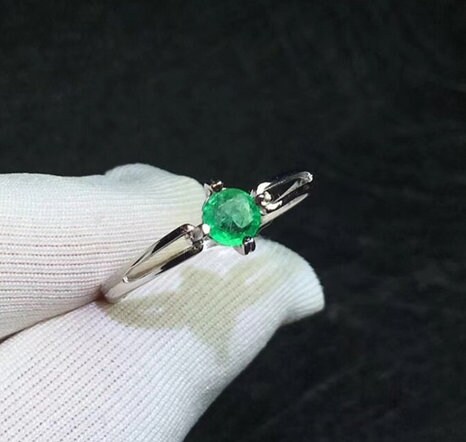 Natural Emerald Woman Ring, 925 Sterling Silver, Emerald Ring, Statement Ring, Engagement and Wedding Ring | Save 33% - Rajasthan Living 15