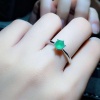 Natural Emerald Woman Ring, 925 Sterling Silver, Emerald Ring, Statement Ring, Engagement and Wedding Ring | Save 33% - Rajasthan Living 11