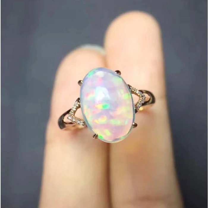 Natural Fire Opal Ring,925 Sterling Silver,Engagement Ring, Wedding Ring, Luxury Ring, Ring/Band | Save 33% - Rajasthan Living 8