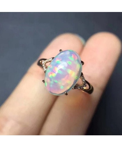 Natural Fire Opal Ring,925 Sterling Silver,Engagement Ring, Wedding Ring, Luxury Ring, Ring/Band | Save 33% - Rajasthan Living