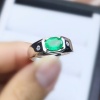 Natural Emerald & Cubic Zirconia Men Ring, 925 Sterling Silver, Emerald Ring, Statement Ring, Engagement and Wedding Ring | Save 33% - Rajasthan Living 13
