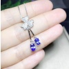 Natural Tanzanite Pendant, Engagement Pendant, Tanzanite Silver Pendant, Woman Pendant, Pendant Necklace, Luxury Pendant, Oval Cut Pendant | Save 33% - Rajasthan Living 11