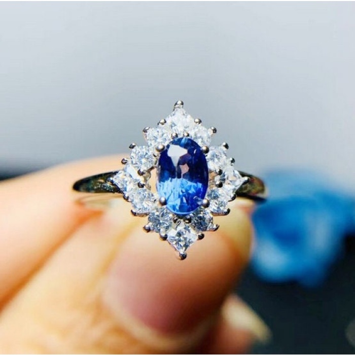Natural Tanzanite Ring,925 Sterling Sliver,Engagement Ring,Wedding Ring, luxury Ring, solitaire Ring, Oval cut Ring | Save 33% - Rajasthan Living 7