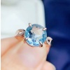 Natural Blue Topaz Ring, 925 Sterling Sliver, Topaz Engagement Ring, Topaz Ring, Wedding Ring, luxury Ring, soliture Ring, Round cut Ring | Save 33% - Rajasthan Living 15