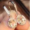 Natural Citrine Drop Earrings, 925 Sterling Silver, Citrine Earrings, Silver Earrings, Citrine Luxury Earrings, Oval Cut Stone Earrings | Save 33% - Rajasthan Living 11