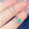 Natural Emerald Pendant, Engagement Pendent, Emerald Silver Pendent, Woman Pendant, Pendant Necklace, Luxury Pendant Oval Cut Stone Pendent | Save 33% - Rajasthan Living 14