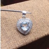 Natural Blue Topaz Pendant, Engagement Blue Topaz Silver Pendent, Woman Pendant, Pendant Necklace, Luxury Pendent, Heart Cut Stone Pendent | Save 33% - Rajasthan Living 11