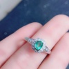 Natural Emerald & Cubic Zirconia Woman Ring, 925 Sterling Silver, Emerald Ring, Statement Ring, Engagement and Wedding Ring | Save 33% - Rajasthan Living 15