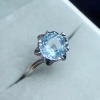 Natural Blue Topaz Ring, 925 Sterling Sliver, Topaz Engagement Ring, Topaz Ring, Wedding Ring, luxury Ring, soliture Ring, Round cut Ring | Save 33% - Rajasthan Living 14