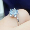 Natural Blue Topaz Ring, 925 Sterling Sliver, Topaz Engagement Ring, Topaz Ring, Wedding Ring, luxury Ring, soliture Ring, Round cut Ring | Save 33% - Rajasthan Living 16