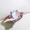 Natural Moonstone Ring, 925 Sterling Silver, Moonstone Engagement Ring, Wedding Ring, Luxury Ring, Ring/Band, Moonstone Oval Cabochon Ring | Save 33% - Rajasthan Living 11