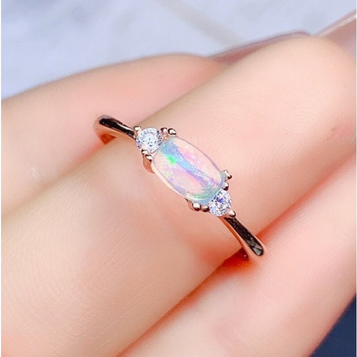Natural Fire Opal Ring,925 Sterling Silver,Engagement Ring, Wedding Ring, Luxury Ring, Ring/Band | Save 33% - Rajasthan Living 9