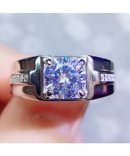 Moissanite Ring, 925 Sterling Silver, 2ct Moissanite Ring, Engagement Ring, Wedding Ring, Luxury Ring, Ring/Band, Round Cut Ring | Save 33% - Rajasthan Living