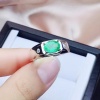 Natural Emerald & Cubic Zirconia Men Ring, 925 Sterling Silver, Emerald Ring, Statement Ring, Engagement and Wedding Ring | Save 33% - Rajasthan Living 16