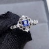 Natural Blue Sapphire Ring, 925 Sterling Sliver, Engagement Ring, Wedding Ring, luxury Ring, soliture Ring, Princess cut Ring | Save 33% - Rajasthan Living 10