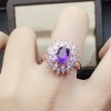 Natural Amethyst Ring, 925 Sterling Silver, Amethyst Engagement Ring, Amethyst Ring, Wedding Ring, Luxury Ring, Ring/Band, Oval Cut Ring | Save 33% - Rajasthan Living 12
