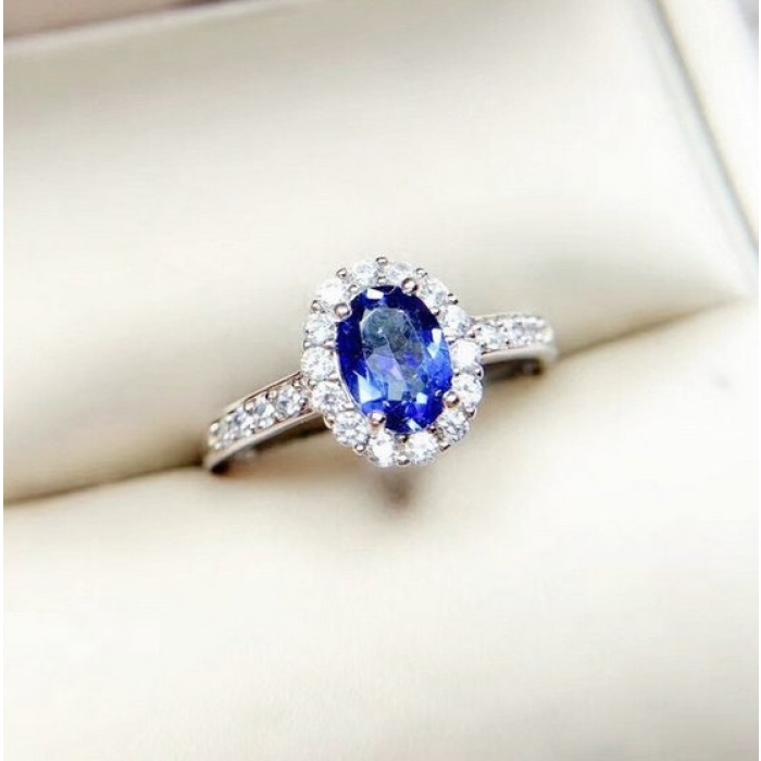 Natural Tanzanite Ring,925 Sterling Sliver,Engagement Ring,Wedding Ring, luxury Ring, solitaire Ring, Oval cut Ring | Save 33% - Rajasthan Living 9