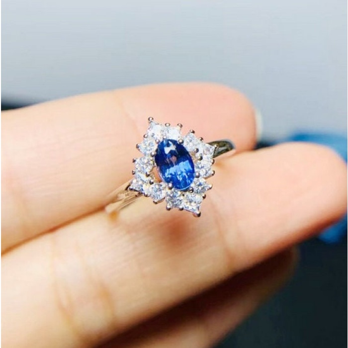 Natural Tanzanite Ring,925 Sterling Sliver,Engagement Ring,Wedding Ring, luxury Ring, solitaire Ring, Oval cut Ring | Save 33% - Rajasthan Living 8
