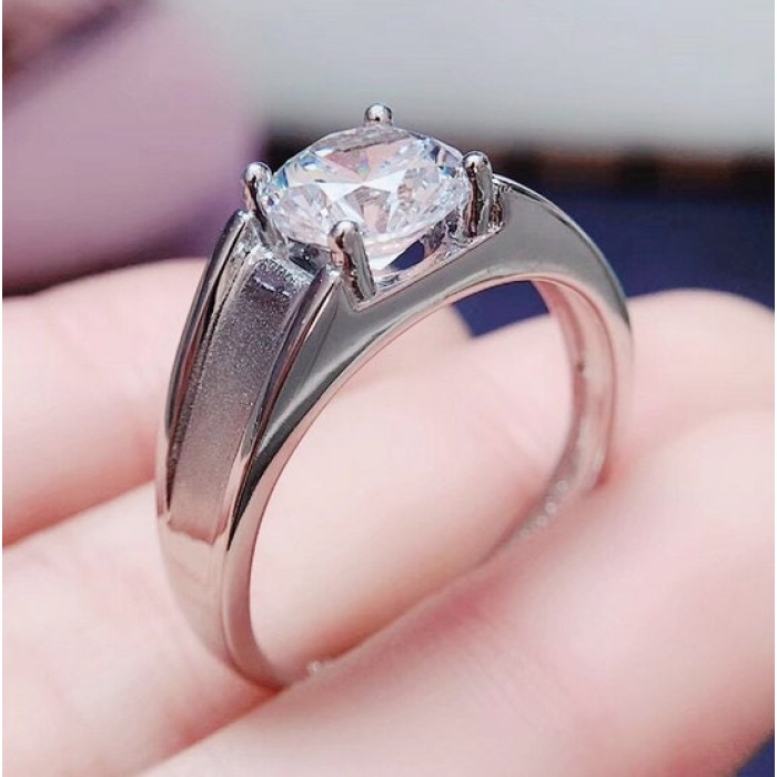 Moissanite Ring, 925 Sterling Silver, 2ct Moissanite Ring, Engagement Ring, Wedding Ring, Luxury Ring, Ring/Band, Round Cut Ring | Save 33% - Rajasthan Living 11