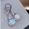 Natural Opal Drop Earrings, 925 Sterling Silver, Opal Drop Earrings, Earrings, Opal Earrings, Luxury Earrings, Oval Stone Earrings | Save 33% - Rajasthan Living 15