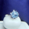 Natural Blue Topaz Ring, 925 Sterling Sliver, Topaz Engagement Ring, Topaz Ring, Wedding Ring, luxury Ring, soliture Ring, Round cut Ring | Save 33% - Rajasthan Living 19