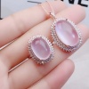 Natural Rose Quartz Jewelry Set, Engagement Ring, Rose Quartz Silver Pendent, Woman Pendant, Pendant Necklace, Luxury Ring, Oval Cabochon | Save 33% - Rajasthan Living 15