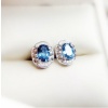 Natural Blue Topaz Stud Earrings, 925 Sterling Silver, Studs Earrings, Blue Topaz Earrings, Luxury Earrings, Oval Cut Stone Earrings | Save 33% - Rajasthan Living 10