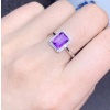 Natural Amethyst Jewellery Set , Engagement Pendent, Silver Amethyst Pendent, Woman Ring, Luxury Pendent, Emerald Cut Stone Pendent | Save 33% - Rajasthan Living 15