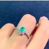 Natural Emerald & Cubic Zirconia Woman Ring, 925 Sterling Silver, Emerald Ring, Statement Ring, Engagement and Wedding Ring | Save 33% - Rajasthan Living 17