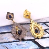 Natural Sapphire Victorian Earrings, Diamond Earrings, Drop Earrings, Vintage Earrings, Victorian Jewelry,Opal&Diamond Earrings,Gift For Her | Save 33% - Rajasthan Living 10
