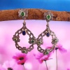 Emerald Victorian Earrings, Diamond Earrings, Drop Earrings, Vintage Earrings, Victorian Jewelry, Sapphire & Diamond Earrings, Gift For Her | Save 33% - Rajasthan Living 9