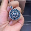 Natural Blue Topaz Pendant, Engagement Blue Topaz Silver Pendent, Woman Pendant, Pendant Necklace, Luxury Pendent, Oval Cut Stone Pendent | Save 33% - Rajasthan Living 13