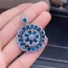Natural Blue Topaz Pendant, Engagement Blue Topaz Silver Pendent, Woman Pendant, Pendant Necklace, Luxury Pendent, Oval Cut Stone Pendent | Save 33% - Rajasthan Living 10